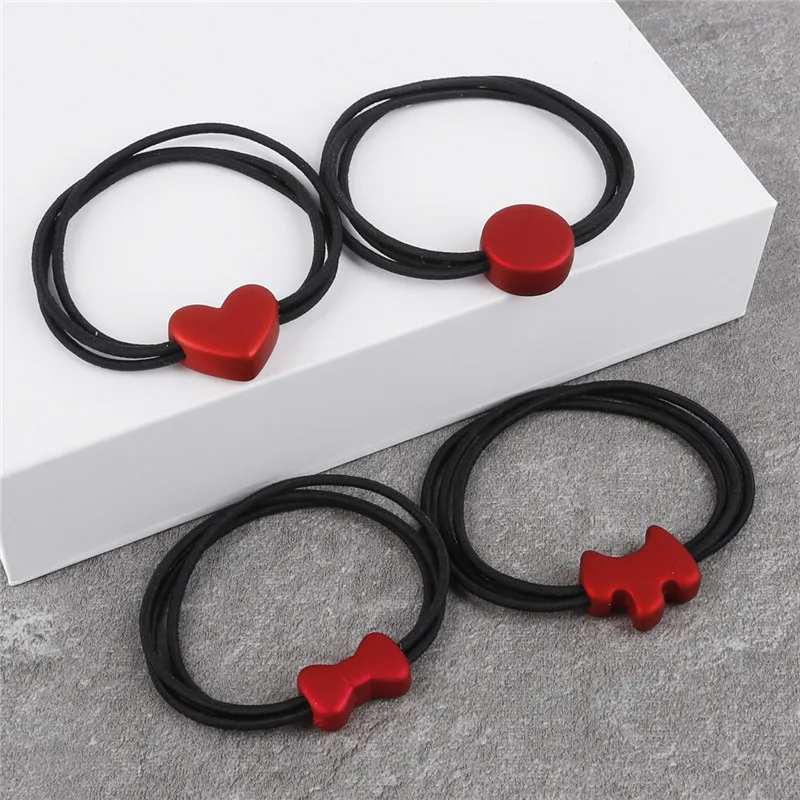 Новый красный головной убор из мультфильма для женщин и девочек резинки волос