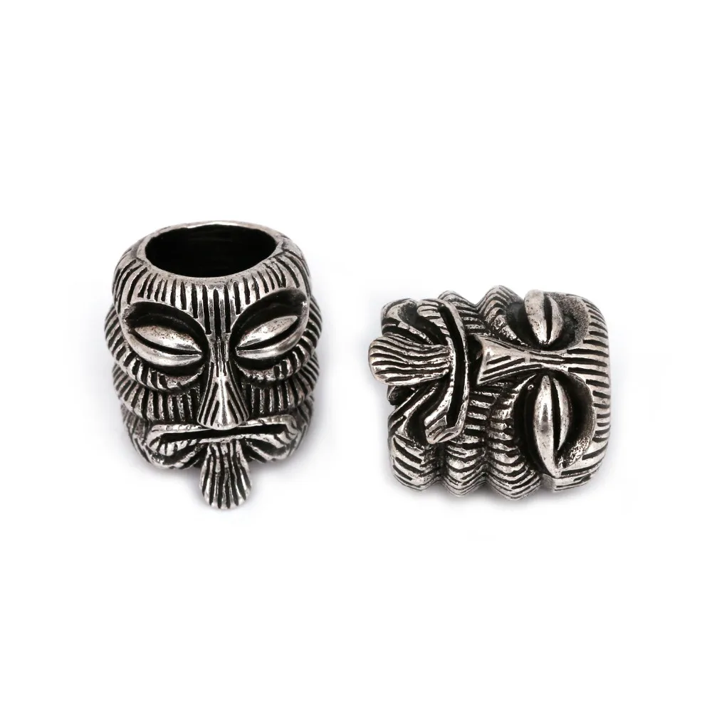 

Fashion EDC Bead Evil Skull Charm for 550 Paracord Bracelet DIY Lanyard Making