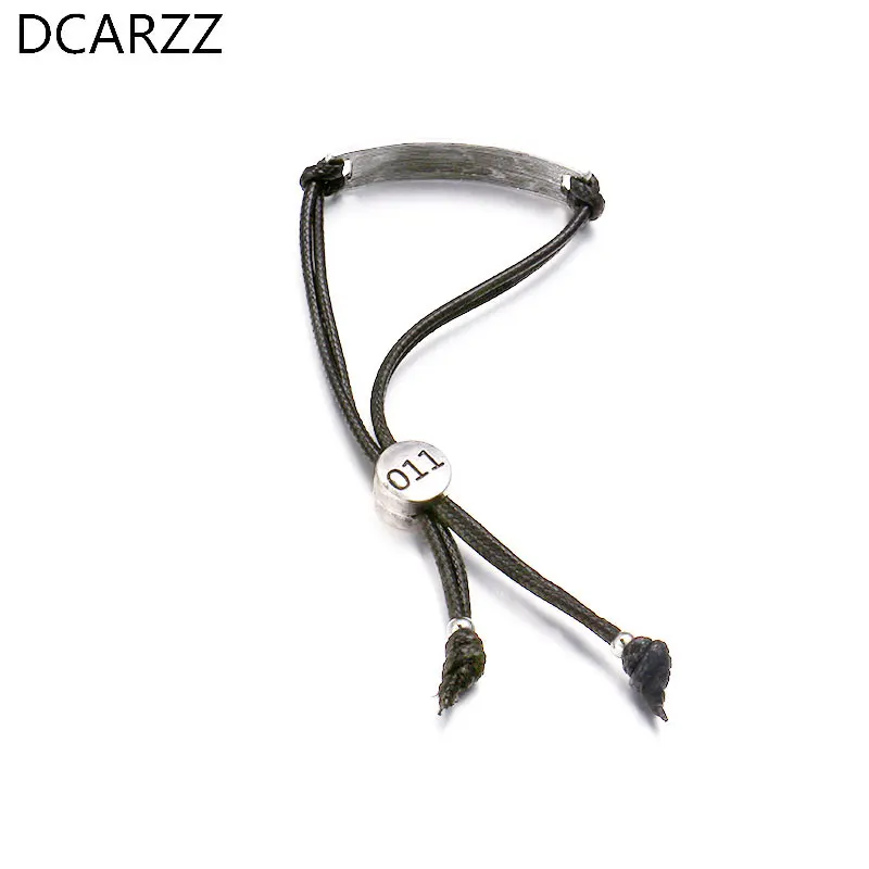 Stranger Things Eleven Adjusted Bracelet Friends Don't Lie Letter Charm Bracelt Best Friend Cord Bracelet Jewelry Wholesale image 3