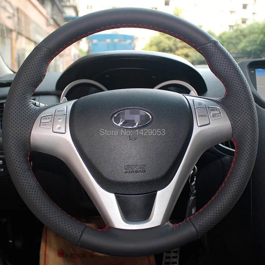 Чехол на руль для Hyundai Rohens coupe 2009 автомобильный Стайлинг сделай сам натуральная