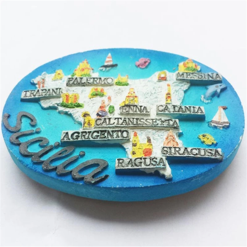 Магниты на холодильник с картой Италии Креативные 3D Магнитные наклейки в