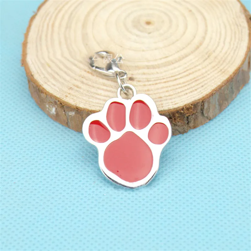 Собака ID Tag металлические Pet бирки для маленьких больших собак Персонализированная кость с лапами форма Имя тег фото ошейник Украшение Аксессуары для домашних животных - Цвет: 1