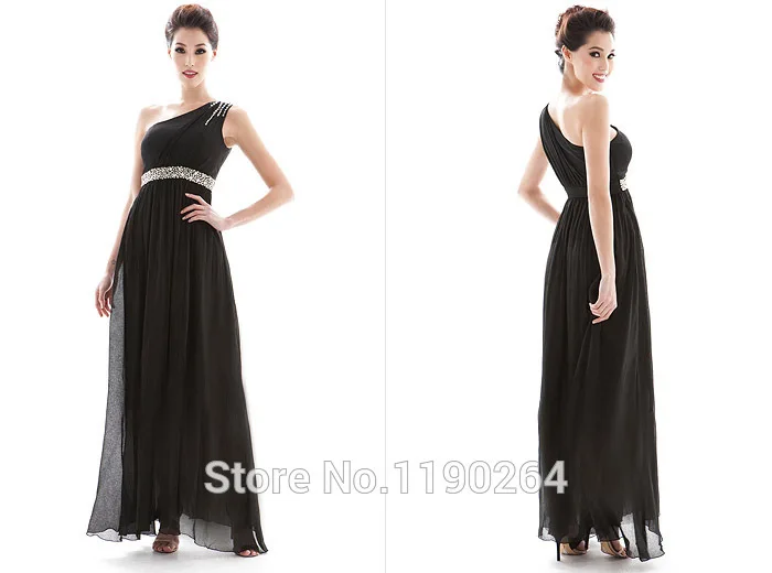 Fashion one shoulder handmade diamond beaded slim high waist evening dress full long formal dinner service | Свадьбы и торжества