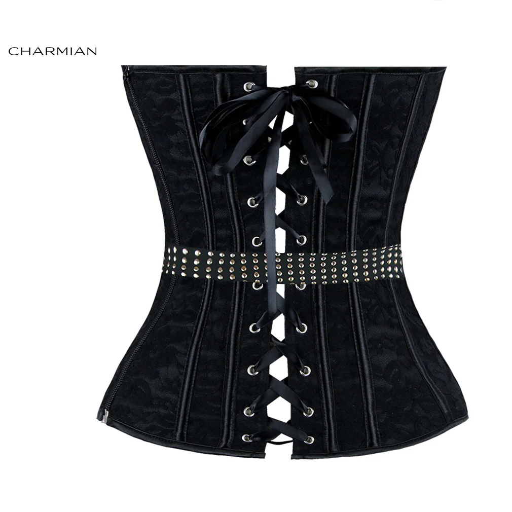 Корсет женский Готический в стиле стимпанк Charmian пикантный Модный с поясом