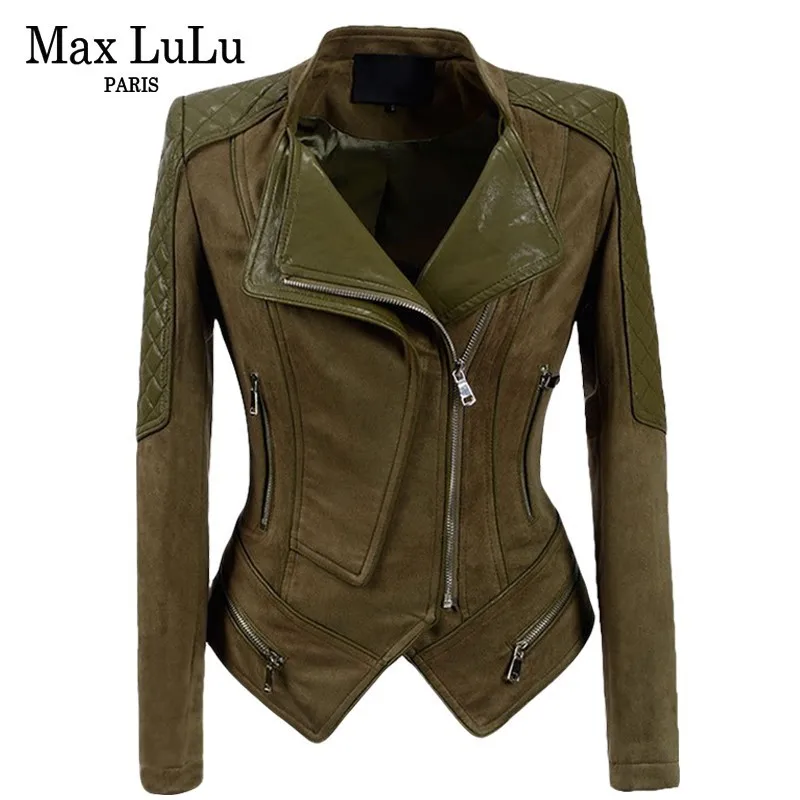 Max LuLu/Роскошная Европейская брендовая винтажная Женская замшевая ветровка