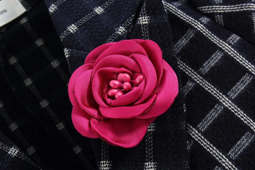 new arrival knitted cotton 100% plaid blazer for toddler girl BG151201E | Детская одежда и обувь