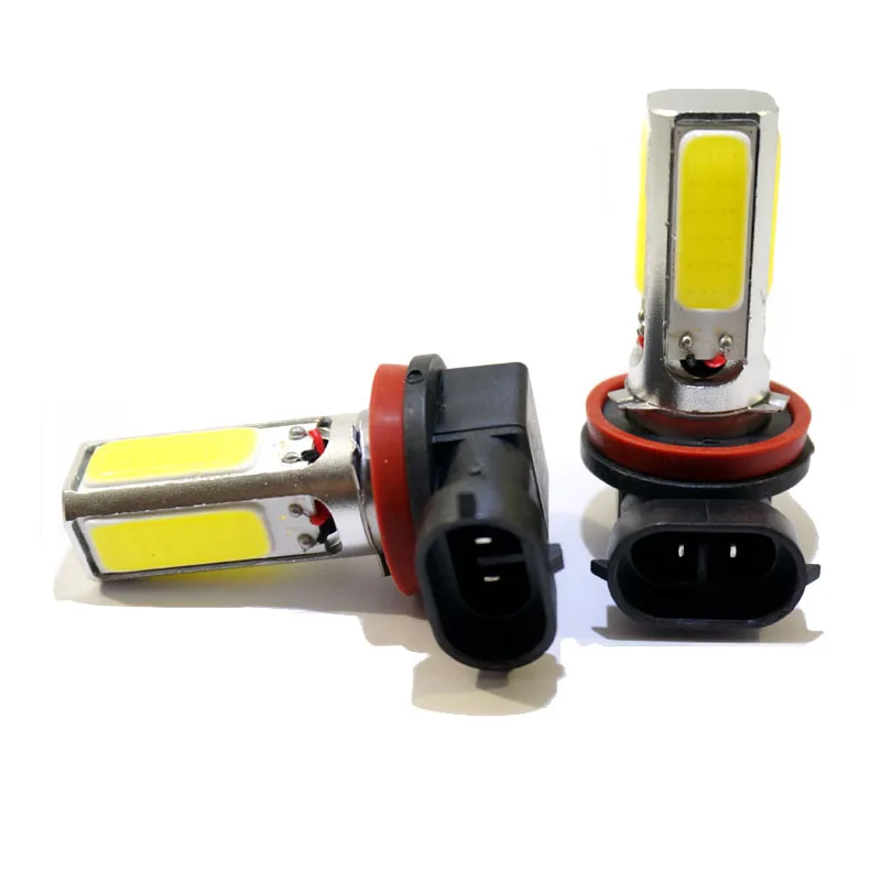 2 шт. LED COB H11 Автомобильная SMD лампа для бега 12В противотуманная фара парковки