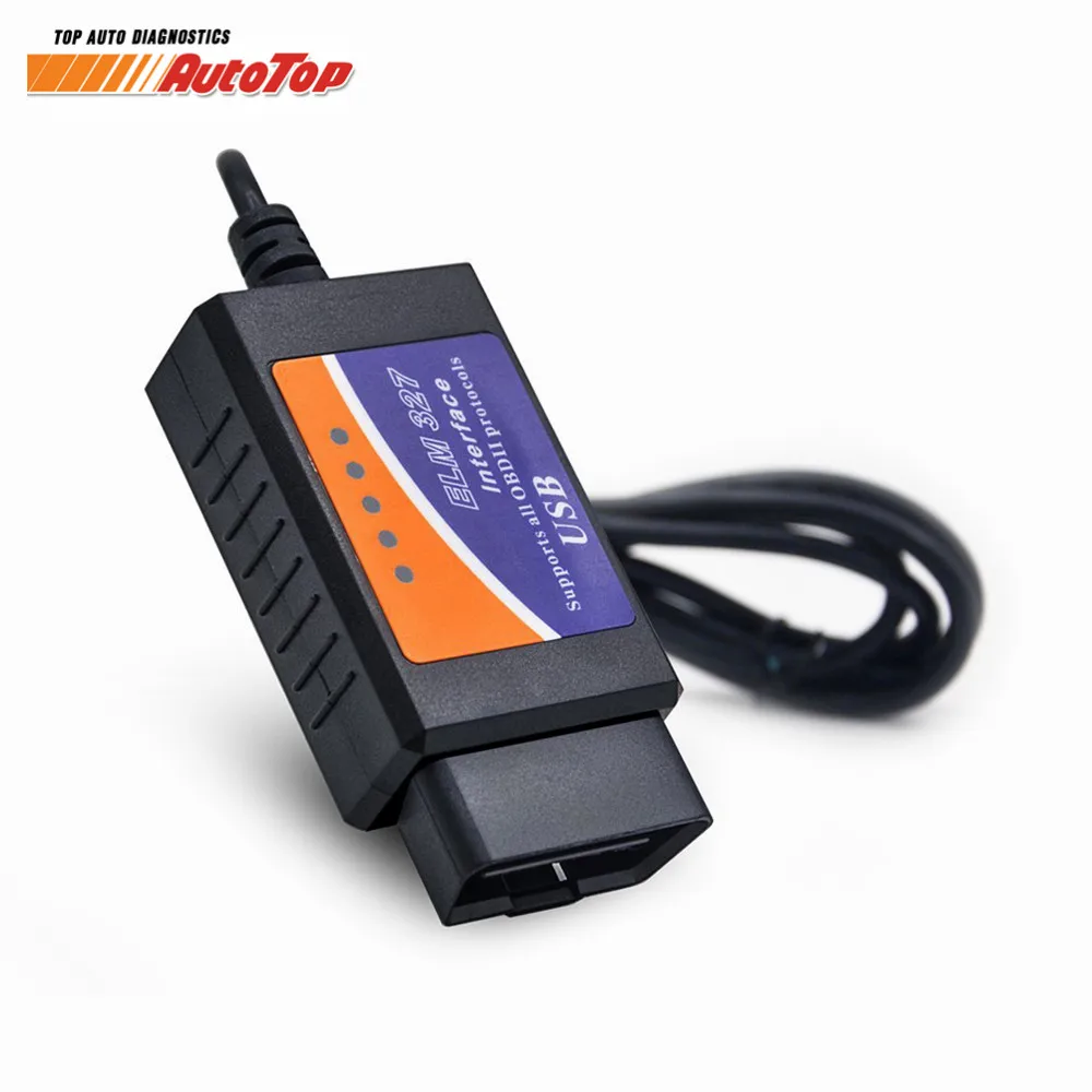 ELM327 USB OBD2 FTDI FT232RL чип OBD 2 сканер автомобильный для ПК EML 327 V1.5 ODB2 интерфейс диагностический инструмент ELM 327 USB V 1,5