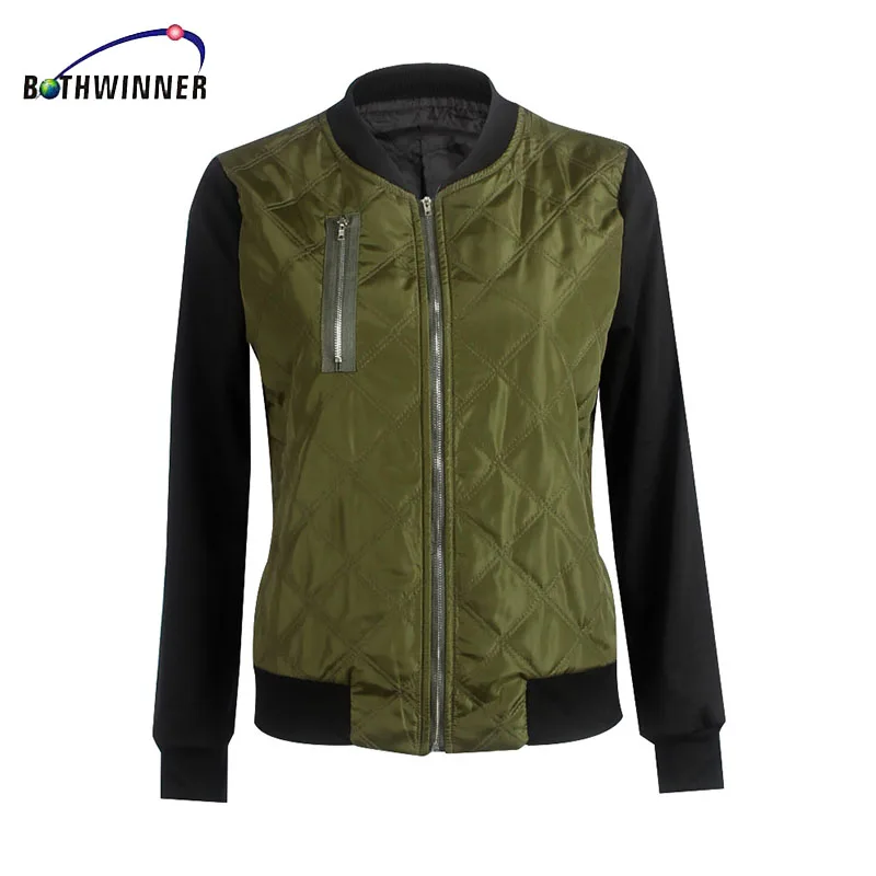 Bothwinner зимняя парка армейский зеленый Бомбер куртка Женское пальто крутой