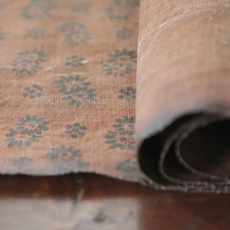 Ancient method Persimmon dyeing leaky cloth Hand-made persimmon earthen grass plant and printing pure cotto | Дом и сад