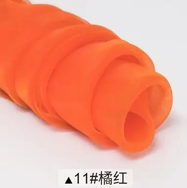 Органза ткань тюль ткань для платья DIY элегантное романтическое шитье свадебное украшение из ткани многоцветный на выбор TJ0031-1 - Цвет: 11