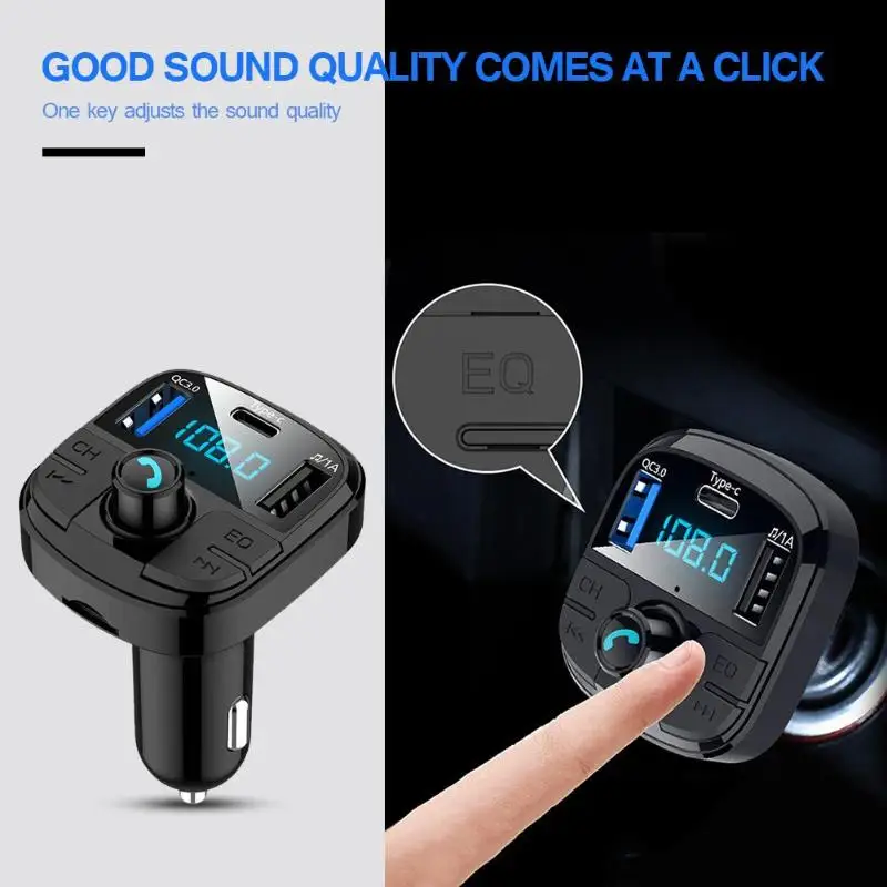BT29 авто FM передатчик Bluetooth 5 0 CarKit MP3 аудио музыкальный плеер Handsfree Тип C зарядка