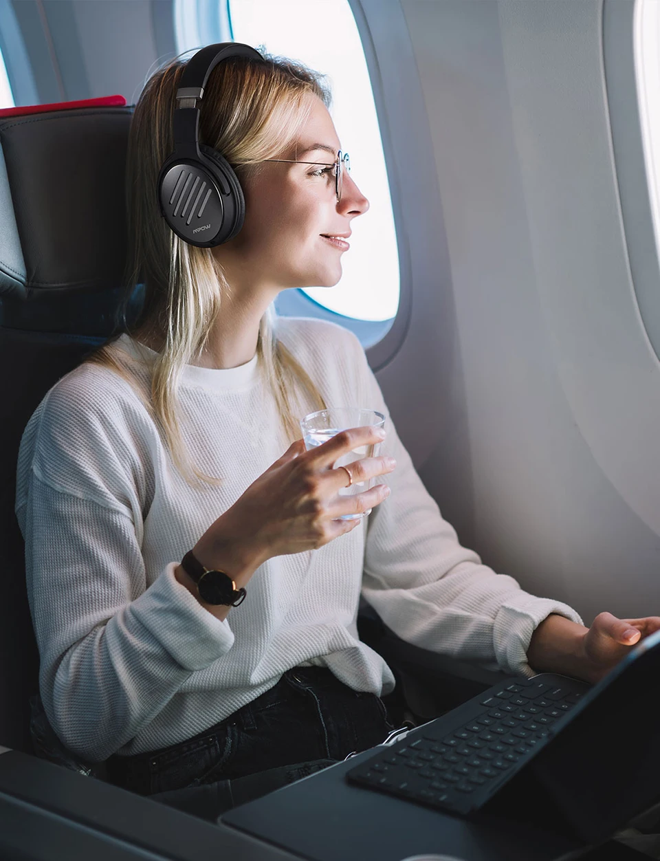 Mpow H16 ANC Bluetooth наушники с активным шумоподавлением Беспроводная гарнитура с быстрой зарядкой 30 ч Время воспроизведения глубокий бас для ПК телефона