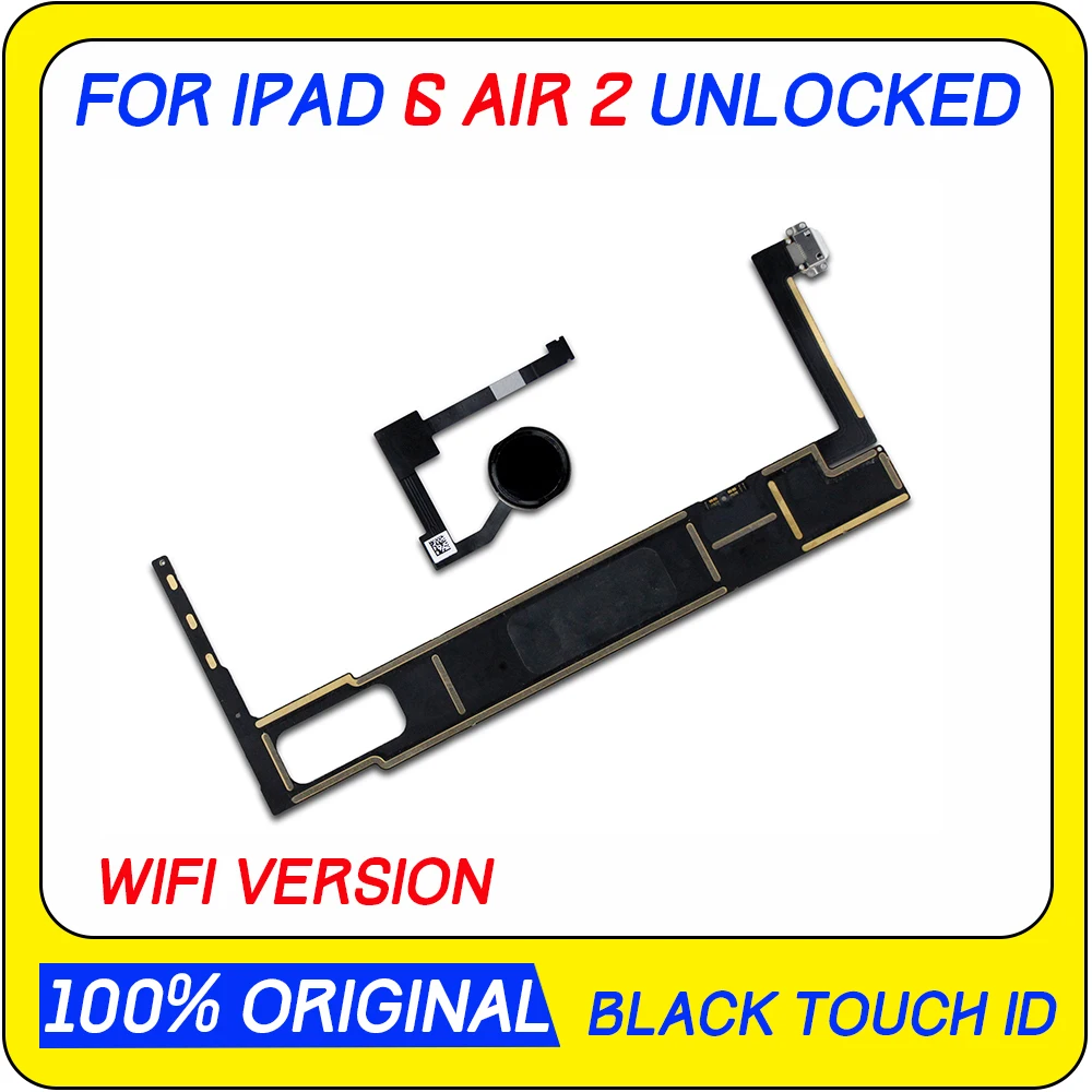 A1566 A1567 черная оригинальная разблокированная для Ipad 6 логическая плата WIFI 3G/WIFI