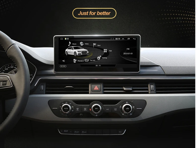 COIKA 10,2" Автомобильный ips сенсорный экран стерео для Audi A4L A5 B9- Android 9,0 система gps рекордер wifi Google SWC CarPlay