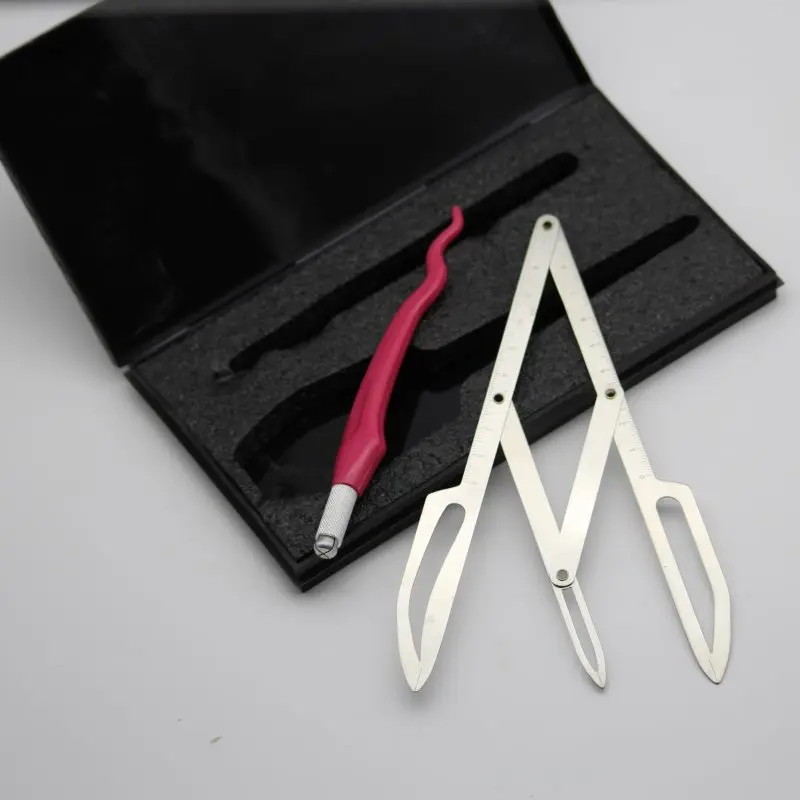 1 шт. штангенциркуль трафарет для микроблейдинга Перманентный макияж дизайн