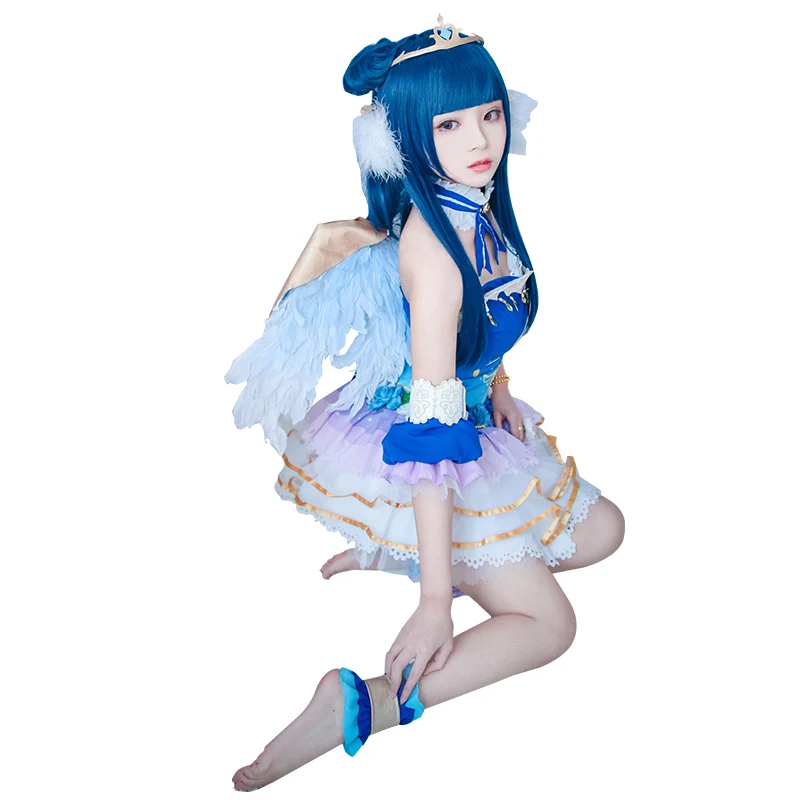 Аниме! Lovelive! Солнечном свете! Aqours Angel Awaken Tsushima Yoshiko Униформа платье косплей костюм