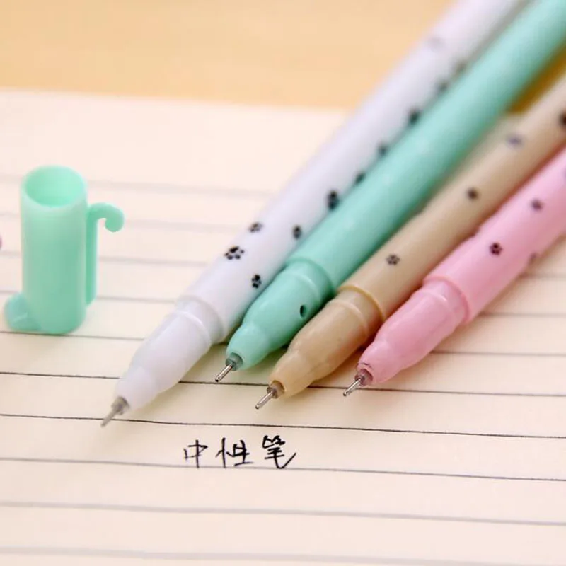 Гелевая ручка с милым котом канцелярские товары для школы и офиса студенческие