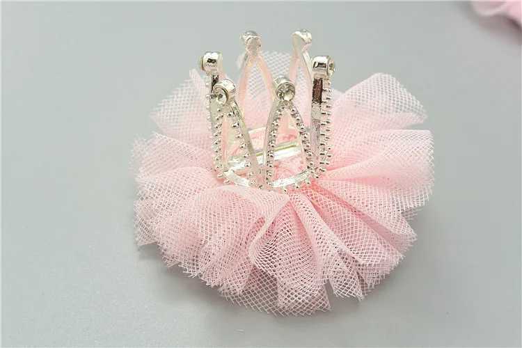 1 шт. модные милые девушки корона принцесса зажим для волос кружева Rhineston блестящая Звезда повязка на голову шпильки Заколки головные уборы аксессуары для волос - Цвет: 8