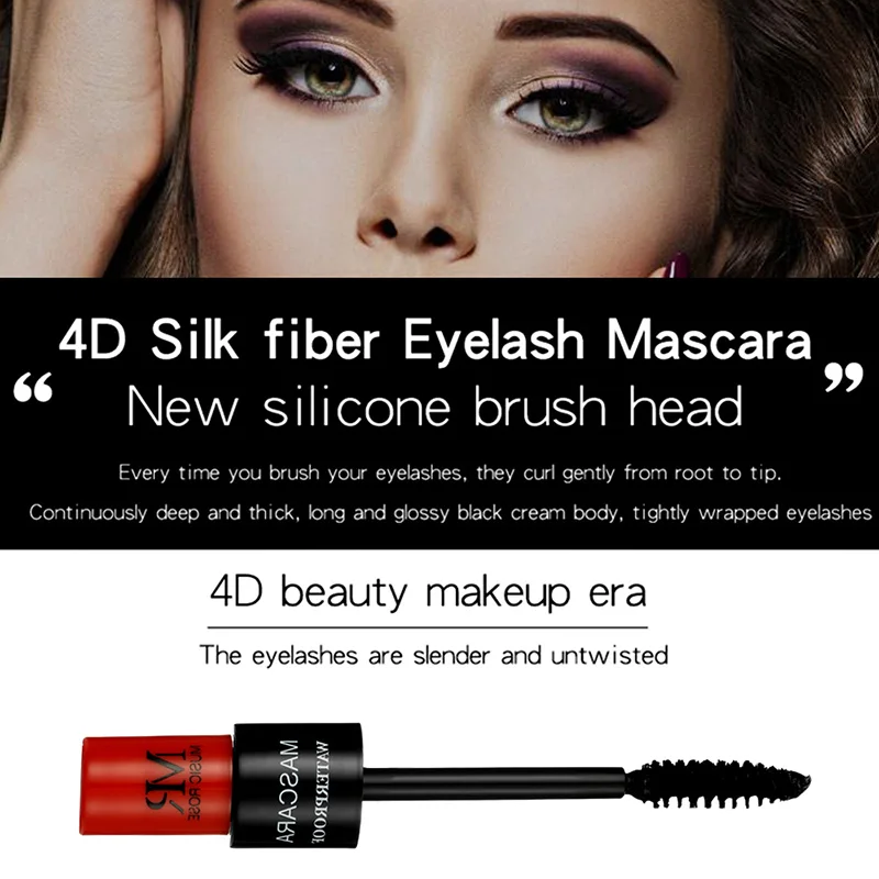 1 шт. 4D плотная тушь для ресниц водостойкая утолщение наращивание Прямая