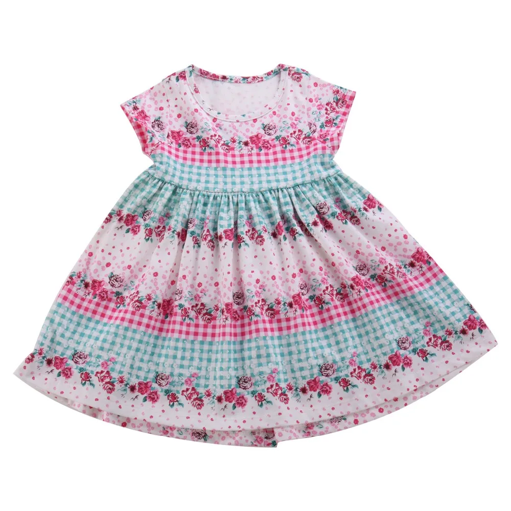 Платье для девочек 2 шт./Лот новинка 2018 летняя одежда близнецов платье принцессы с