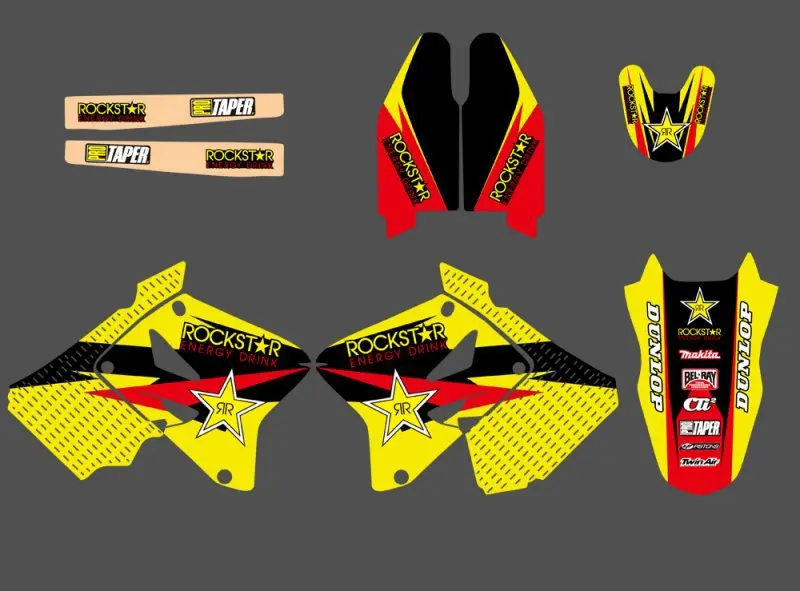 Наклейка графический Набор для Suzuki RM125 RM250 2001 02 03 04 05 06 07 08 09 10 2011 2012 RM 125 250|graphics