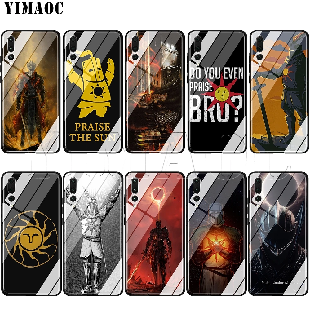 YIMAOC хвалит солнце темные душ стеклянный чехол для huawei Honor mate 7A 8X9 P10 20 30 Y6 Y9 P smart lite Pro