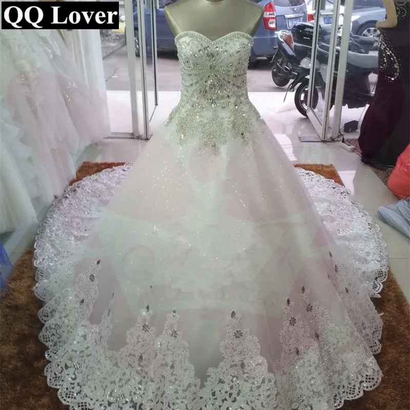 Свадебное платье с большим шлейфом и бантом QQ Lover новинка 2019 | Свадьбы торжества
