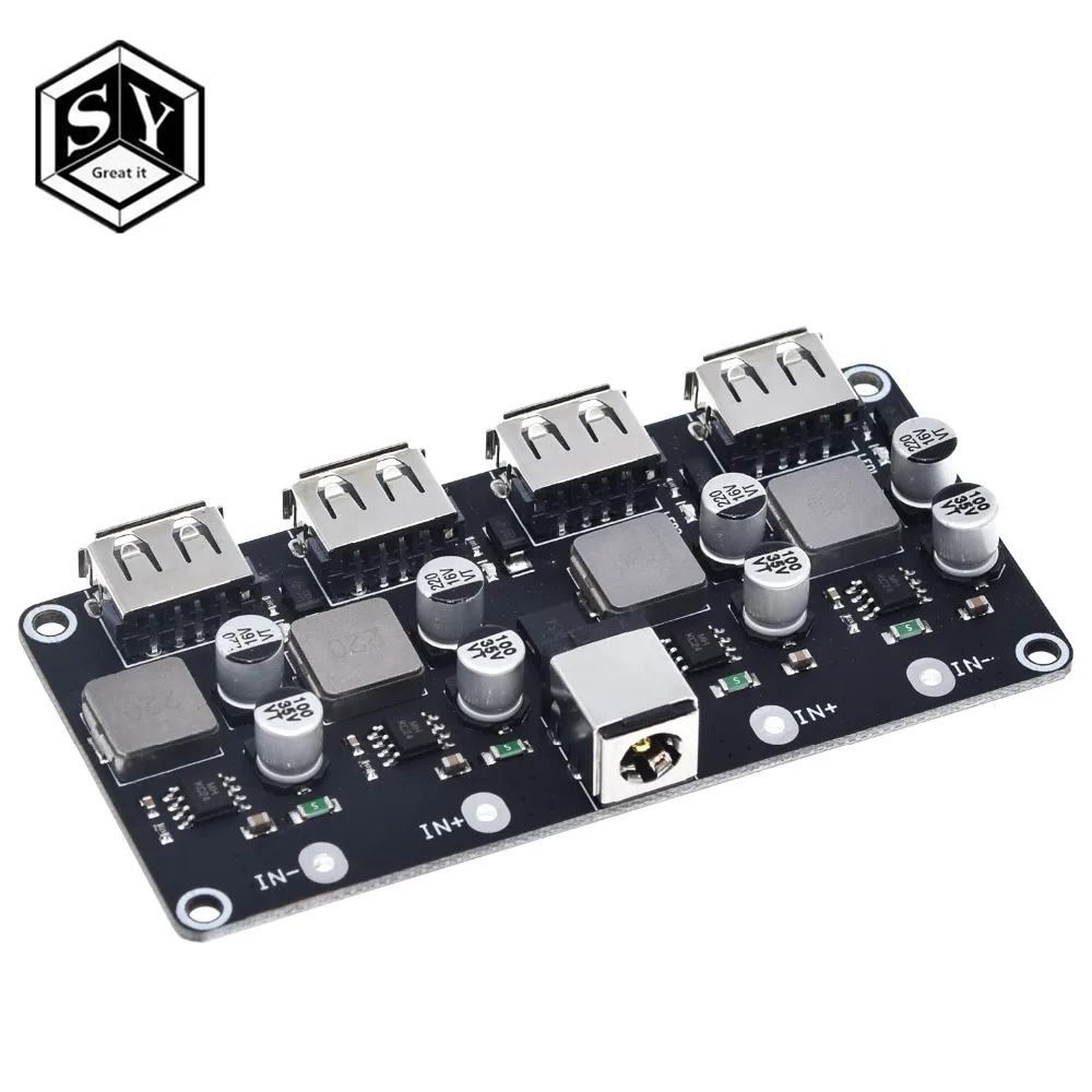 USB QC3.0 QC2.0 DC-DC понижающий преобразователь зарядный понижающий модуль 6-32 в 9 в 12 В 24 В для быстрого зарядного устройства печатная плата 3 в 5 в 12 В