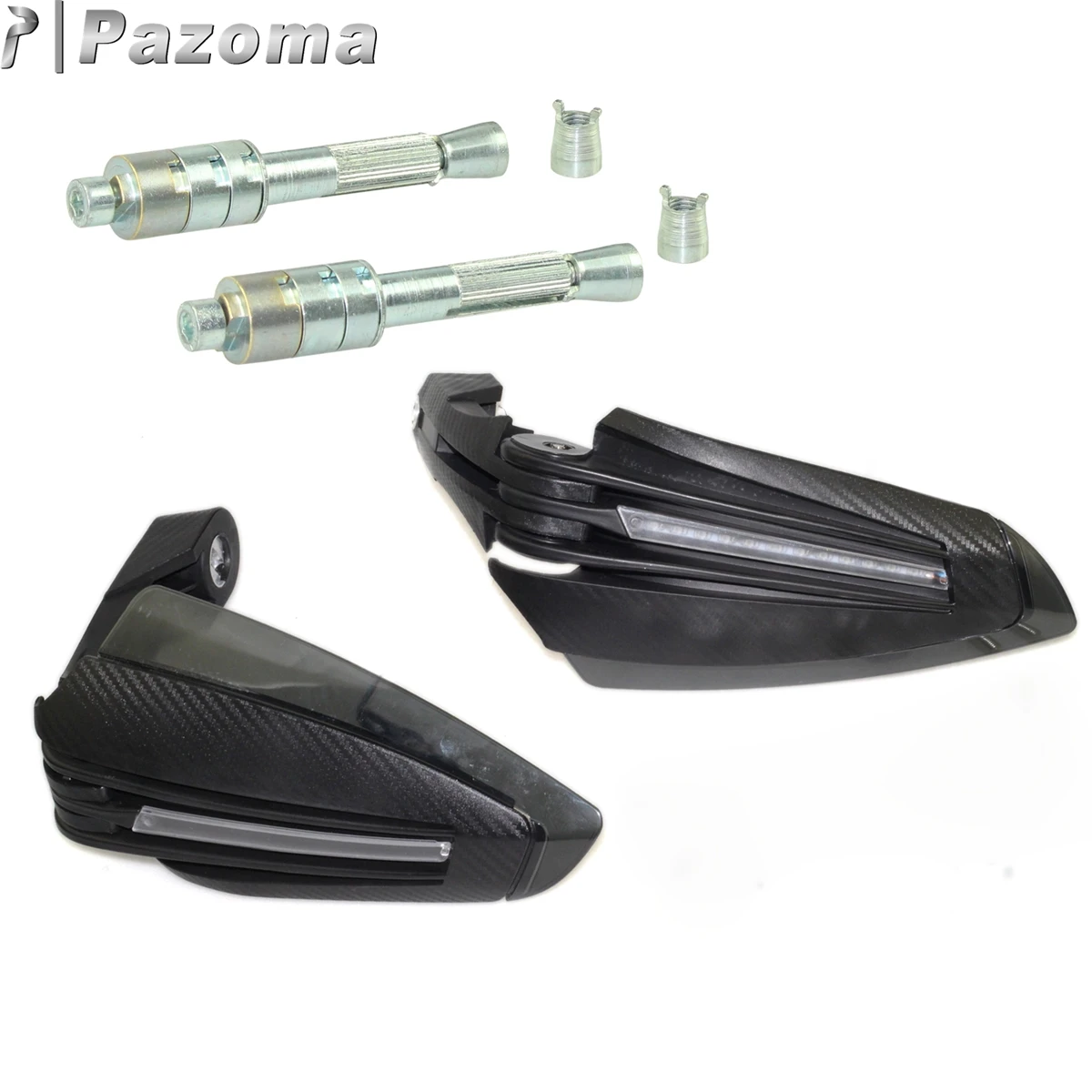 Мотоцикл PAZOMA Black X-T-armac защита для рук с синими светодиодами мотоцикл HONDA CB1000R 2011-2015