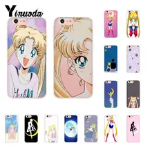 Yinuoda Сейлор Мун шаблон мягкий чехол для телефона из ТПУ iPhone 8 7 6 6S