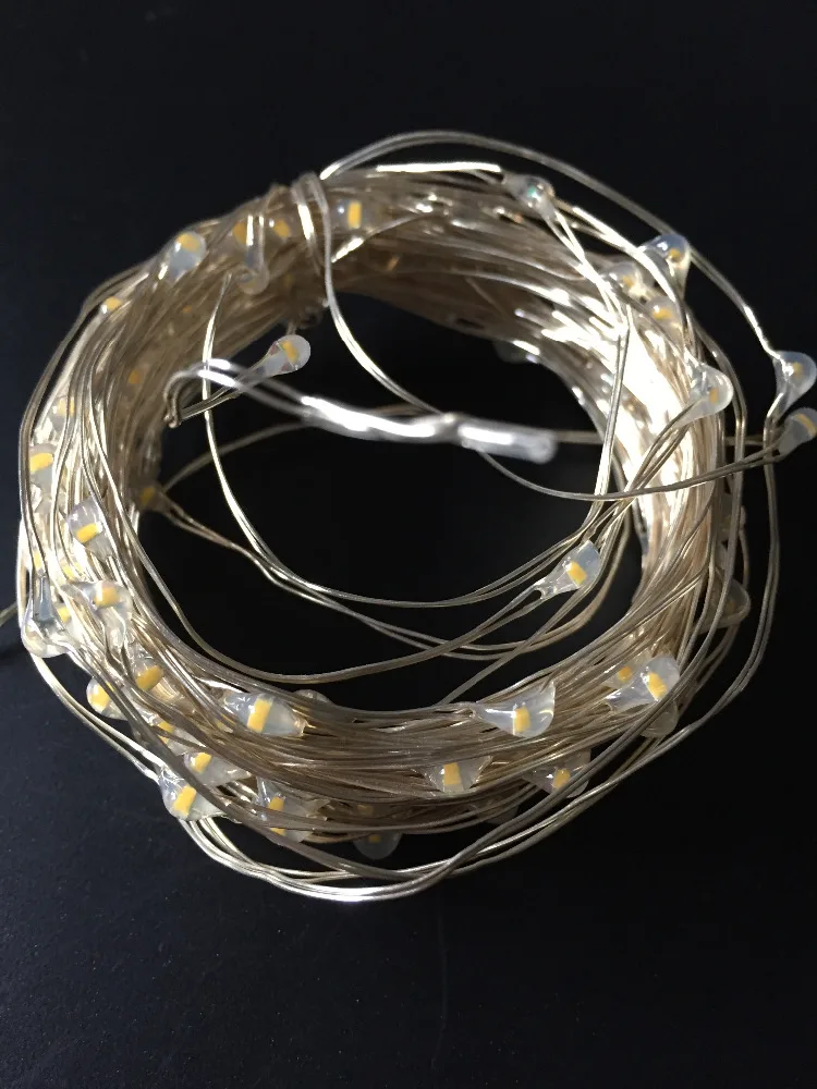 10 м 100 светодиодный Батарея приведенный в действие Луна светящиеся гирлянды