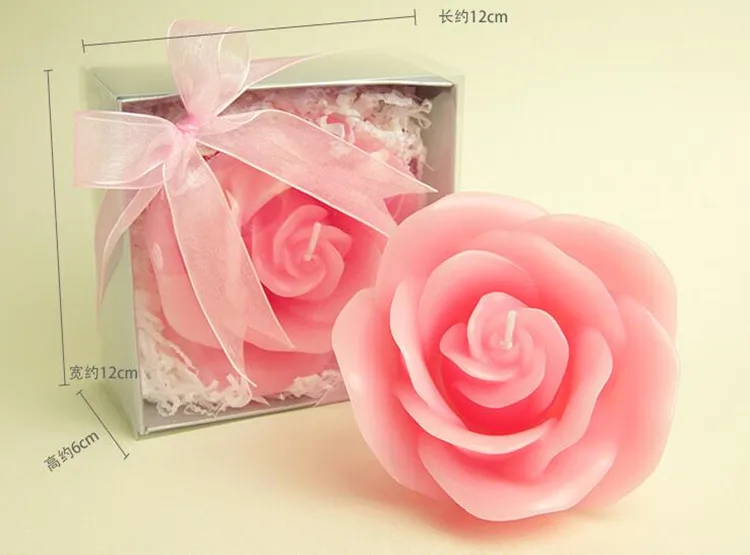 Новые Романтические свечи в форме розы, бездымные декоративные свечи для свадебных сувениров и подарков, товары для дня рождения