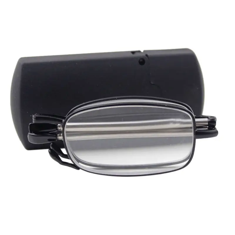 Очки для чтения в металлической оправе мужчин и женщин компактные складные