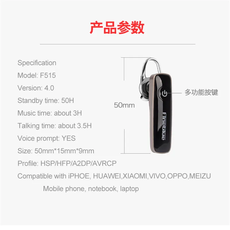 F515 новые беспроводные Bluetooth наушники мини Auriculare стерео музыкальные V4.0 Поддержка