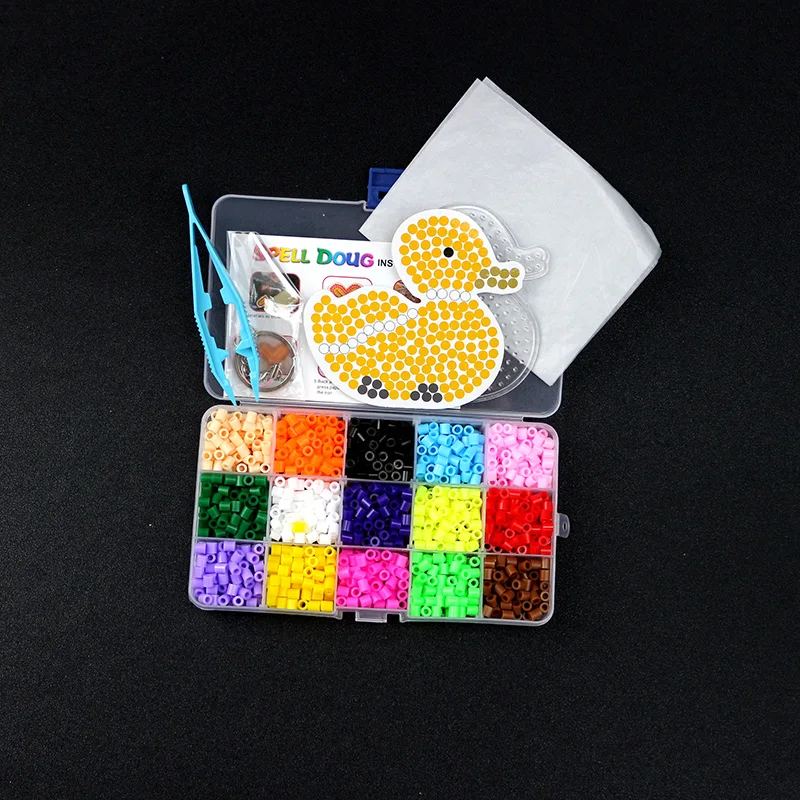 1 Набор, Новые бусины Perler, 5 мм, Хама, бусины, 15 цветов, предохранители, бусины, головоломки ручной работы, Обучающие Детские игрушки «сделай сам»