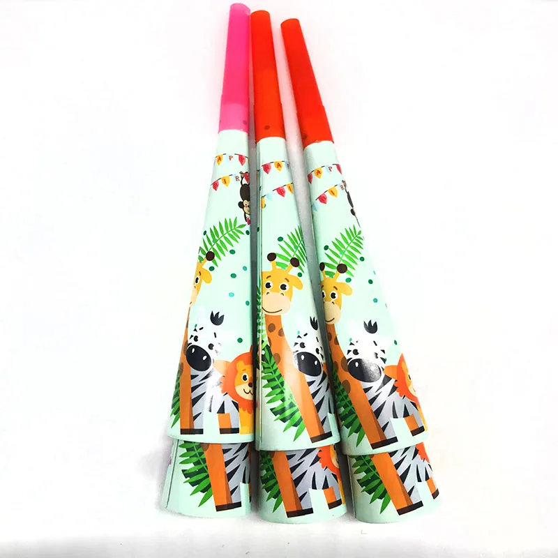 12 шт. сафари тема труба детский душ Вечеринка дня рождения событие украшения