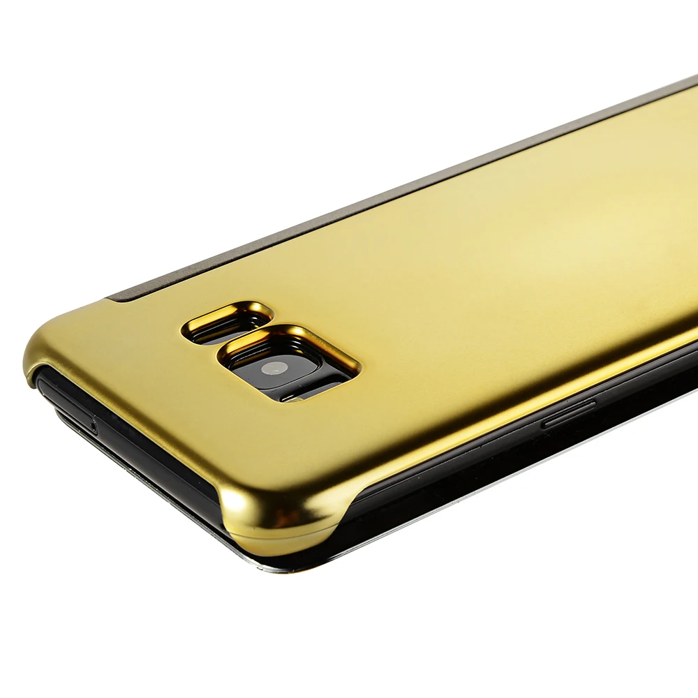 SIXEVE роскоши зеркало Filp чехол для samsung Glaaxy S6 S7 край S5 S8 S9 плюс Чехол прозрачный