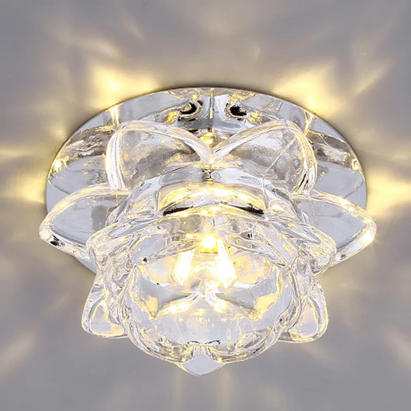 Высокое качество современный цветочный кристалл потолочный светильник 3 Вт/5 Вт