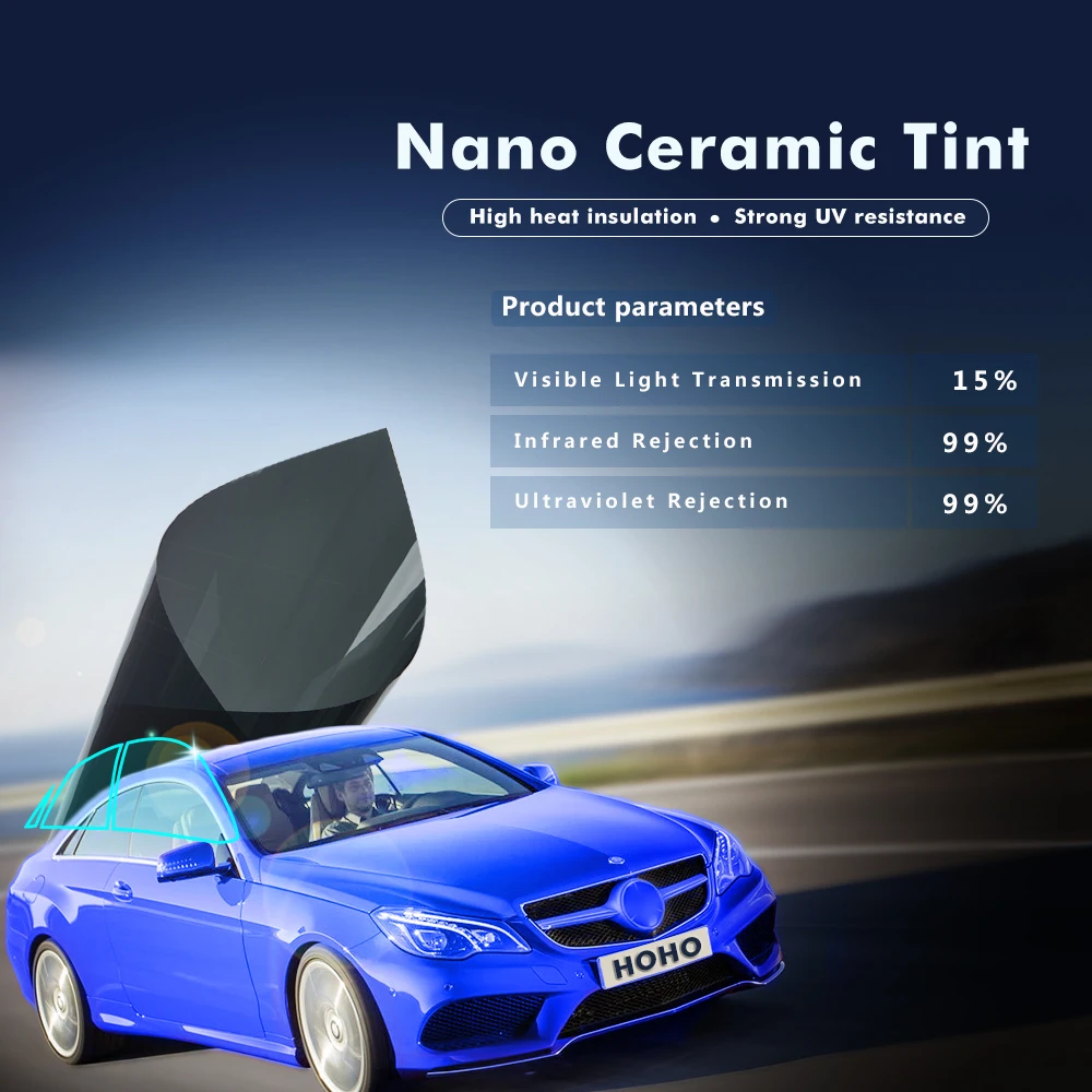 SUNICE 15% VLT оконная Тонировочная пленка с защитой от УФ-лучей для автомобильных