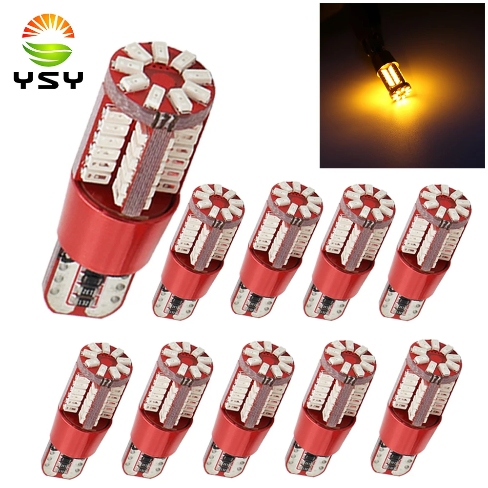 YSY 100x автомобильный t10 led 192 w5w 57smd canbus без ошибок маркер Авто Клин зазор лампы