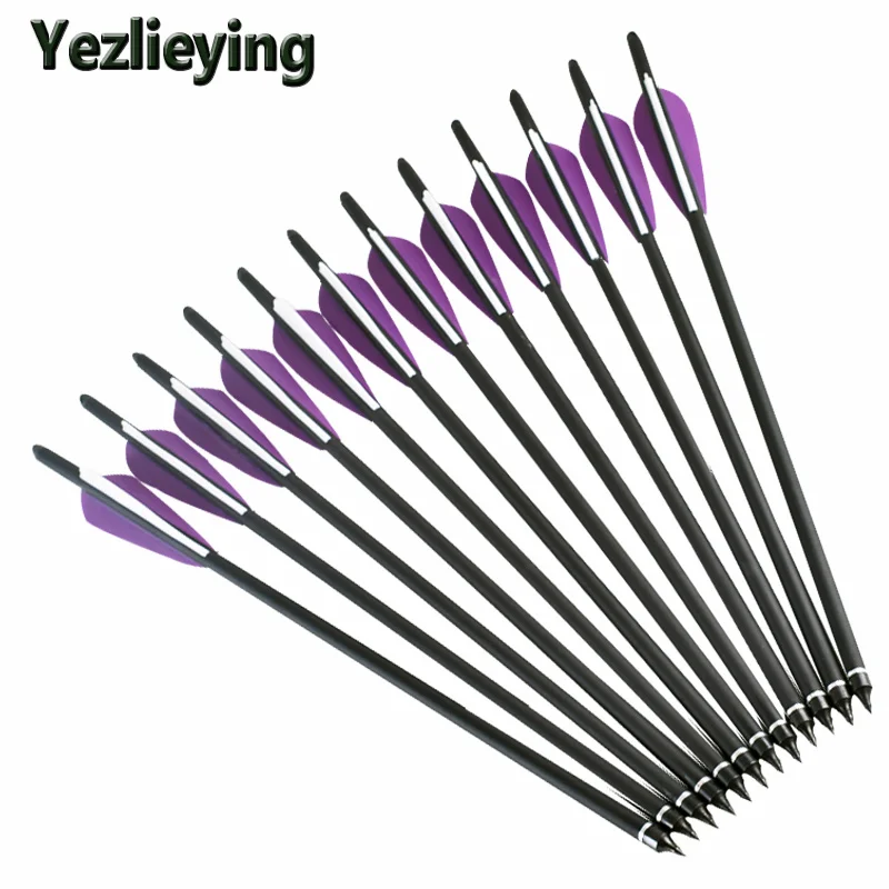 6 шт Охотный арбалет с употреблением желтого зубчика-стрельба из лука 16/18/20/22