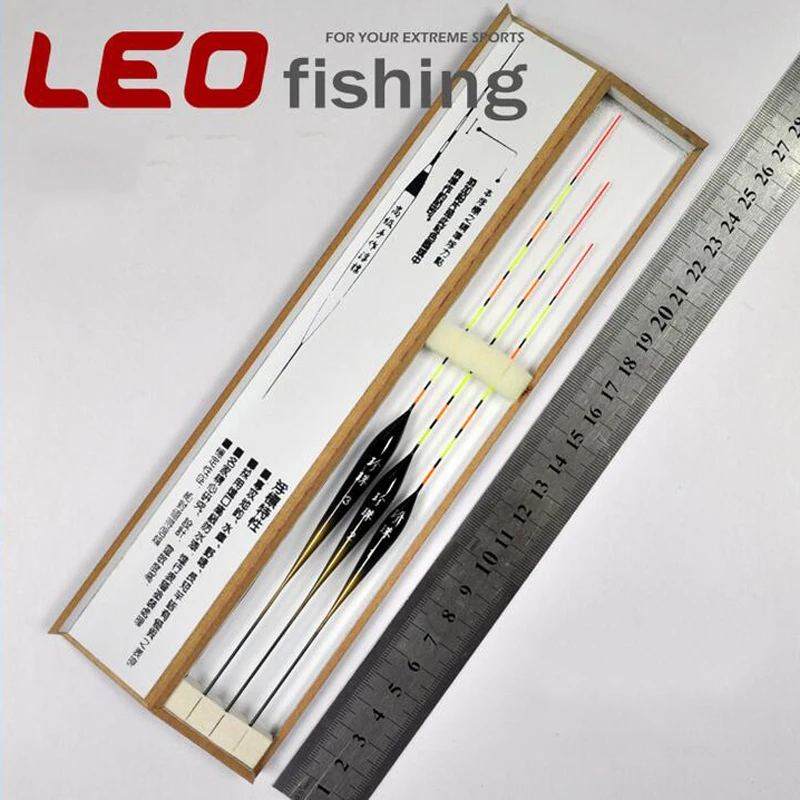 

LEO 2018 3pcs Professional Fishing Tackle Tool Fishing Float Balsa Wood Carp Float Set
