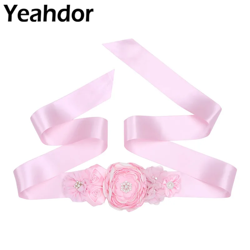 Женские свадебные платья из жемчуга с объемным цветком ленточный пояс для