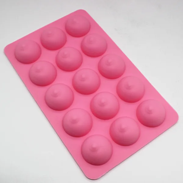15 cavity breast shape silicone soap mould Fondant cake chocolate ice mold clay craft mould Baking mold DIY decoration tools