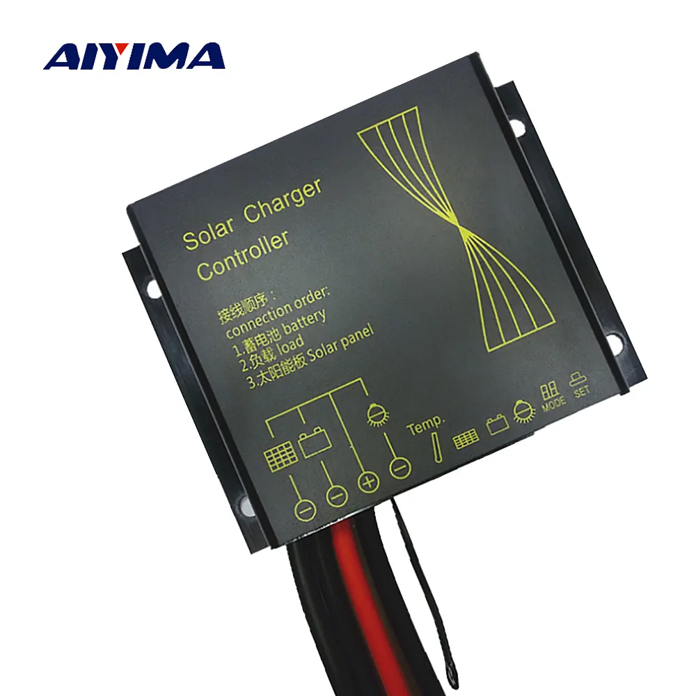 AIYIMA 12 V 24 10A за максимальной точкой мощности Солнечный контроллер заряда