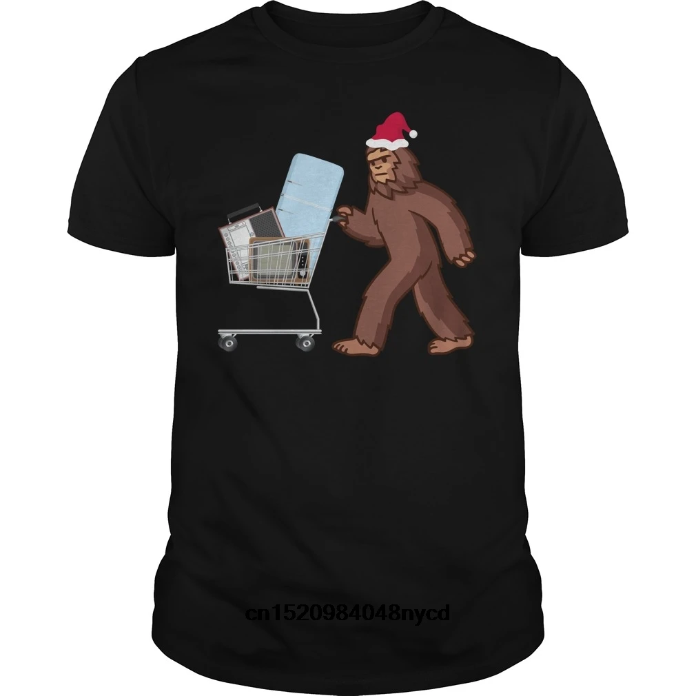 Забавные футболки Черная пятница Bigfoot Рождество Футболка Снежный подарок 2018