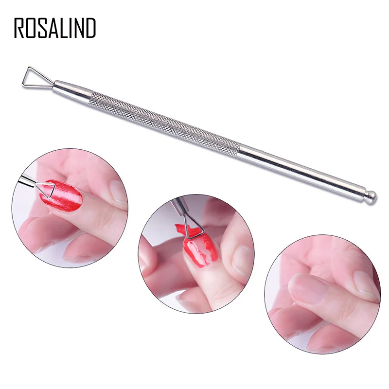 N5102 ROSALIND 1 шт. толкатель для удаления кутикулы ручки Маникюрный Инструмент УФ гель для удаления кутикулы мертвой кожи инструмент для маникюра - Цвет: N5102
