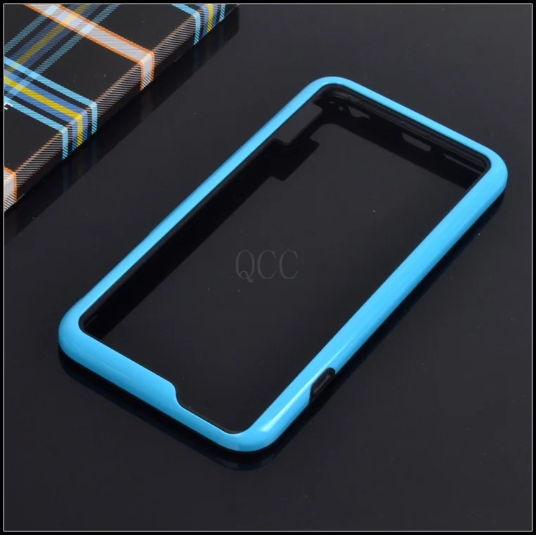 sky blue Продаются со скидкой! Гибридная мягкая резиновая силиконовая рамка защитная рамка ТПУ бампер для iphone 6 6s plus 5," силиконовый чехол чехлы для телефонов - Цвет: sky blue