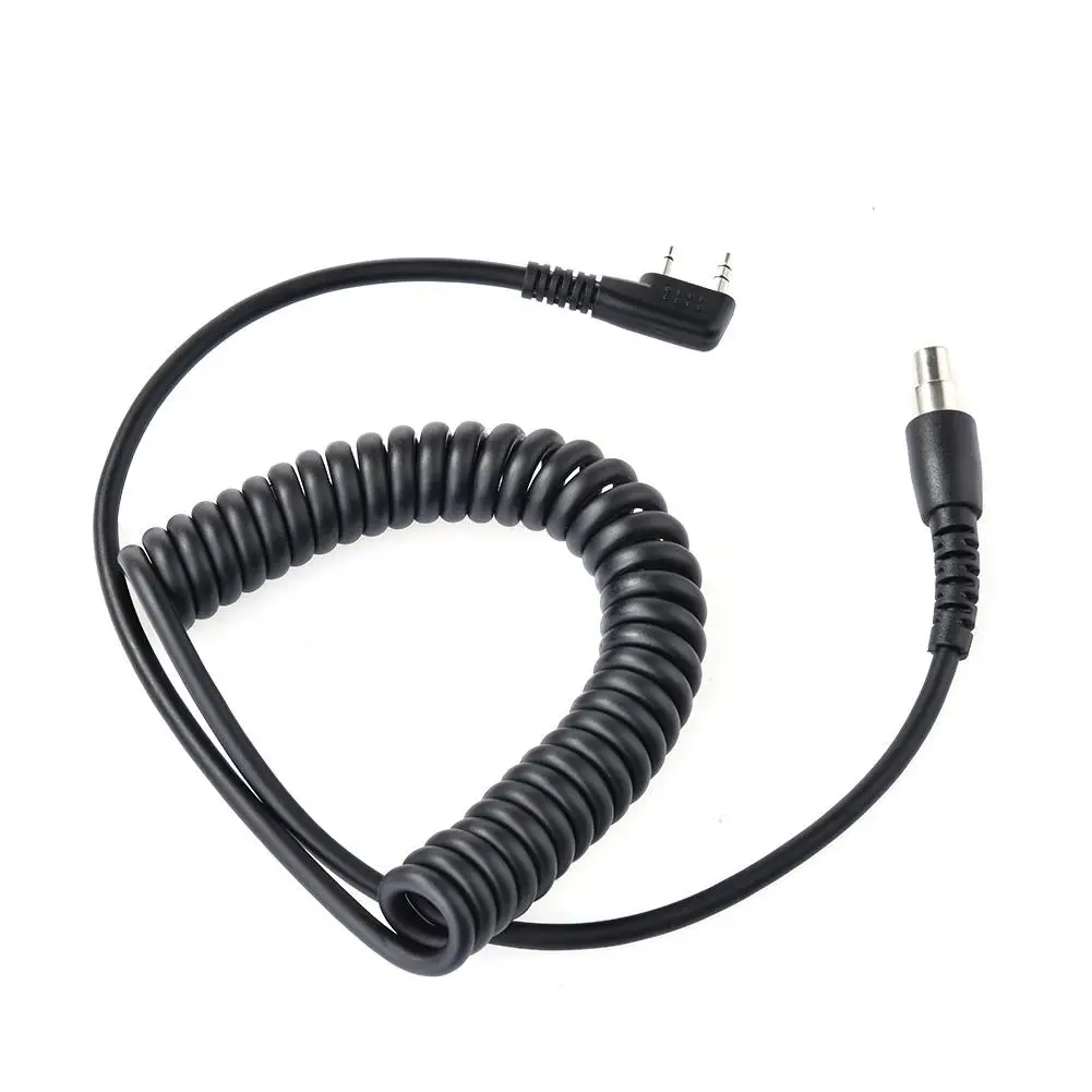 Гарнитура для рации шнур катушки K-кабель HYT Kenwood Baofeng 2-Pin-5-Pin Walkie Talkie | Мобильные